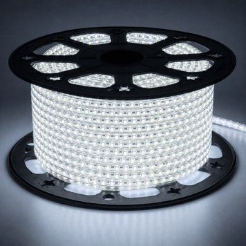 Світлодіодна стрічка AVT-120B2835-220V-6W/m IP65 10mm білий холодний (ціна 1 м) 20844 фото