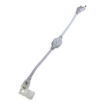 Кабель живлення для led неону 6х12 220V довжина 40см 28350 фото