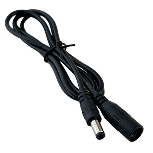Кабель подовжувач DC power jack 3 метра, штекера живлення 2.1 * 5.5mm папа-мама 21319 фото