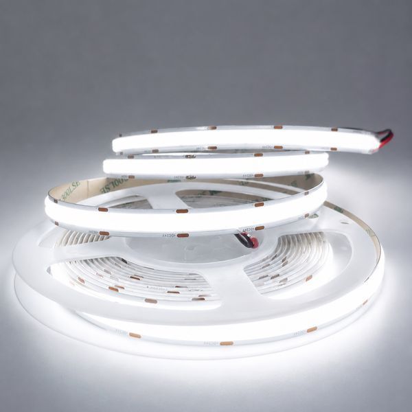 Двухрядная COB лента 2800 Lm 6000К холодный белый 960 д.м. 24V IP20 28W Led Story продажа бобинами 5м (цена 1м) 24647 фото