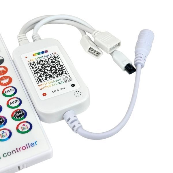 RGB контролер Bluetooth/ІК music 12 А 144вт з мікрофоном і ІЧ пультом (40кн) 23666 фото