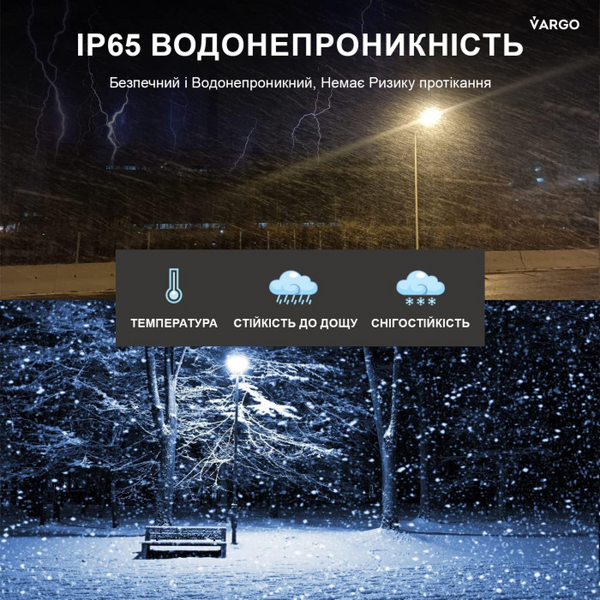 Прожектор 30Вт з датчиком руху 2550Лм світлодіодний 6500K IP65 для вулиці st-08639 фото