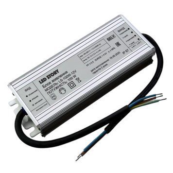 Блок для живлення світлодіодної стрічки 12В 100Вт 8.3А IP67 герметичний Led Story Profi 24891 фото