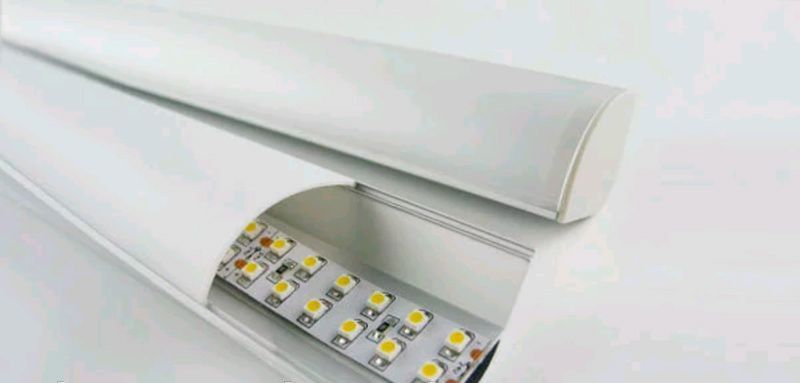 Профіль для LED стрічки, подвійний LS206-1 з матовим розсіювачем 2м (ціна 1м) st-01787 фото