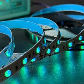 RGB лента SMD 5050 12V, 14.4W, 60 д/м IP20 LED STORY Profi (ціна 1м) 21685 фото