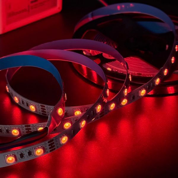 RGB лента SMD 5050 12V, 14.4W, 60 д/м IP20 LED STORY Profi (ціна 1м) 21685 фото