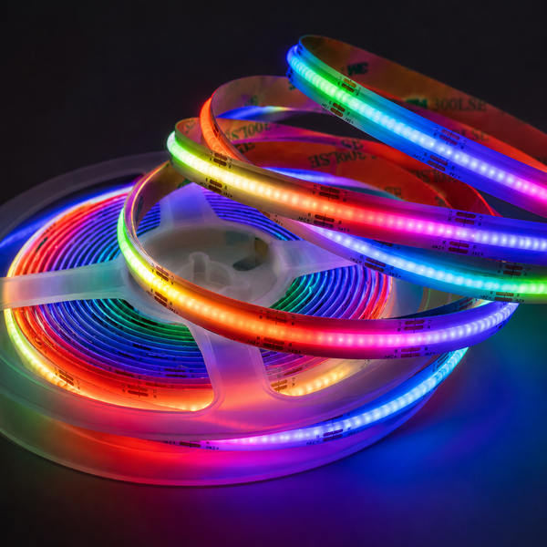 Cветодиодная лента COB RGB 576д.м. 12V IP20 14W продажа бобинами 5м (цена 1м) 25002 фото