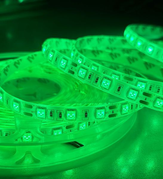 Світлодіодна стрічка SMD 5050 60 д.м. 12V IP65 зелений (ціна 1м) 20534 фото
