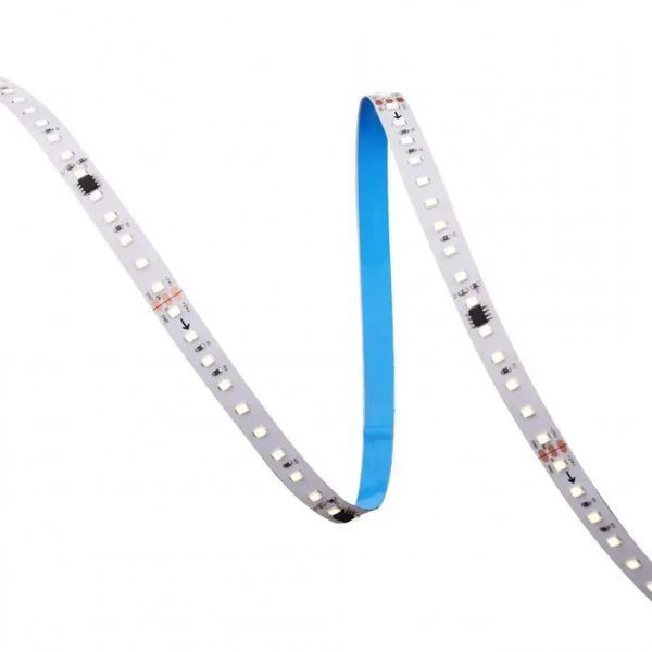 Пиксельная светодиодная LED лента бегущая волна 24V SMD2835 120д.м. IP20 SMART 5500-6000К холодный белый (цена 1 м) st-04675 фото