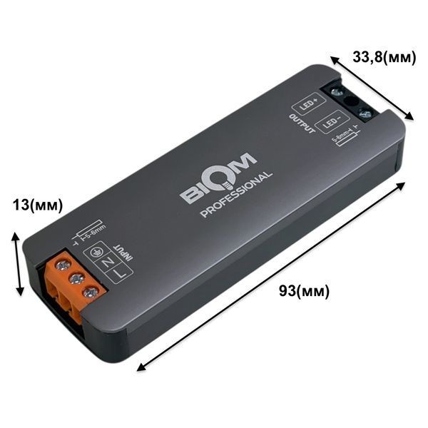 Блок питания 24V 48W 2A IP44 для led ленты ультратонкий 28395 фото