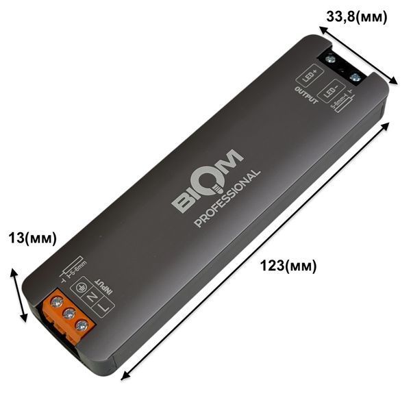 Импульсный блок питания 24V 72W 3A Slim IP44 28396 фото
