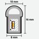 Неонова стрічка SMD 2835, 12V, IP68, 20-22 Lm, 8*16, Синій (ціна 1м) 21785 фото 1