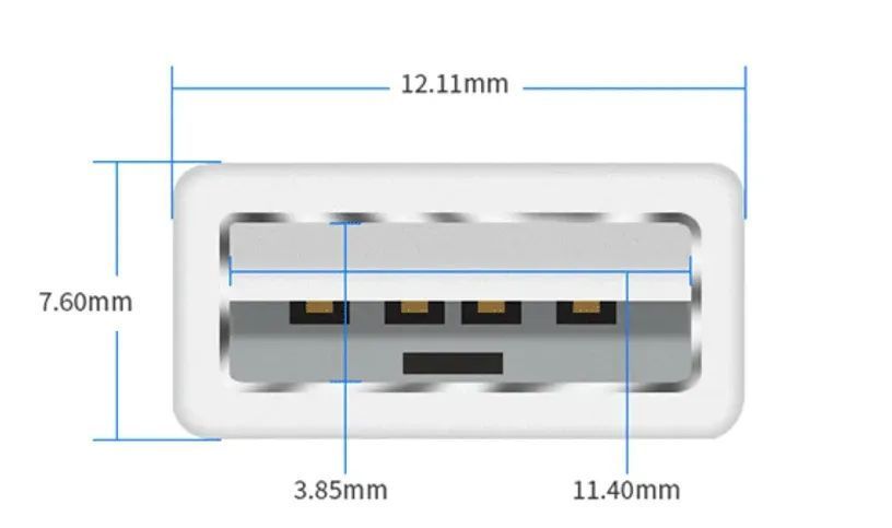 Кабель USB 2.0 / 75см черный 23555 фото
