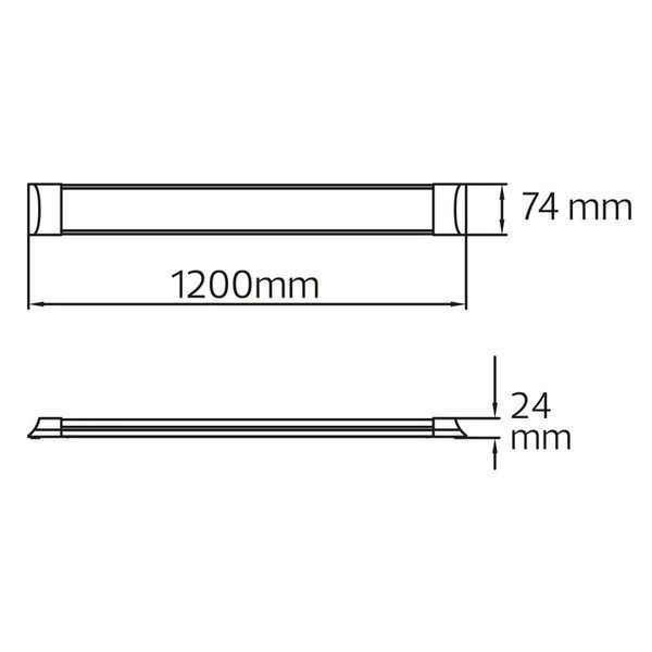 Линейный светильник 36Вт led 6400К 1200мм IP20 Horoz tetra 36 st-10510 фото