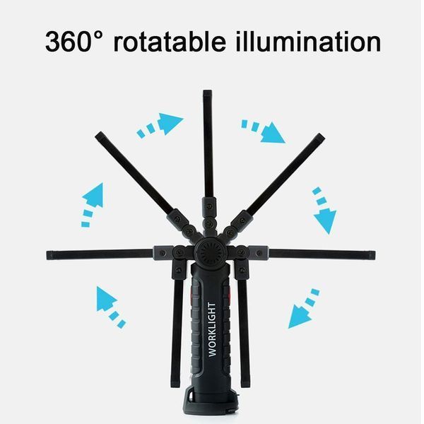 Ліхтарики Led з аккумуляторні з магнітом Worklight W52 20558 фото