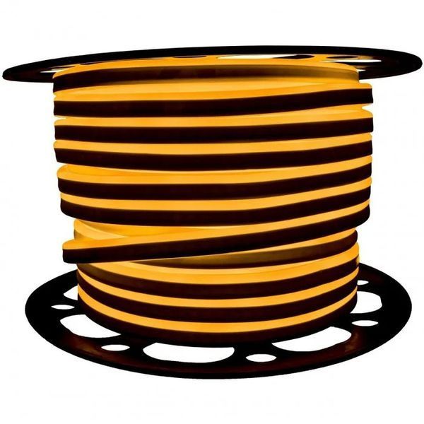 Гнучкий неон SMD 2835, 12V, IP68, 20-22 Lm, 8*16, Жовтий (ціна 1м) 21787 фото
