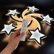 Потолочная led люстра 140W белая с декоративными звездами, пультом и регулировкой света 29079 фото 2