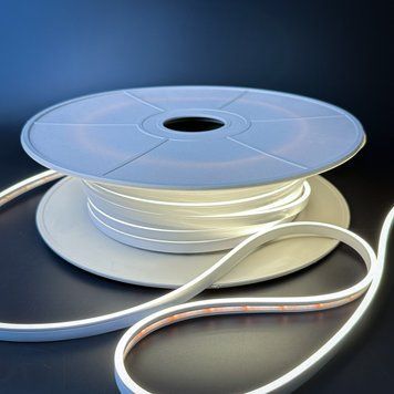 Неонова стрічка 2835-12V-120-10W/m IP65 4*10mm 3800-4000К нейтральний білий (ціна 1м) 25355 фото