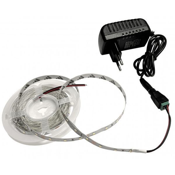 Набір світлодіодної стрічки 12В SMD 2835 (60 LED/m) IP20 холодний білий 5м + блок живлення + коннектор 23400 фото