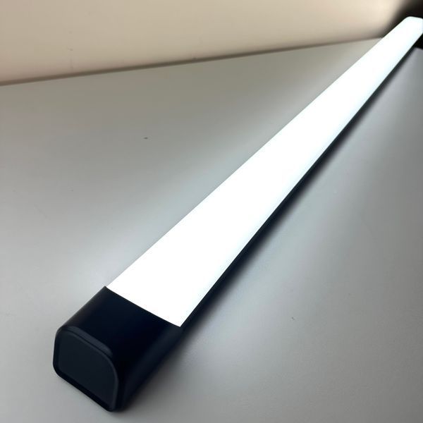 LED світильник лінійний 72W 1.2М 6500K вологозахищений IP44 220V чорний 24910 фото
