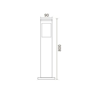 Уличный светодиодный садовый светильник KAVAK/SQ-5 Е27 Horoz Electric 21589 фото