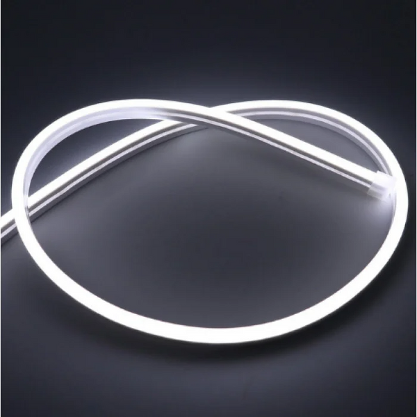 Led неон AVT 120R2835-12V- 13W/m IP65 6*12mm SILICONE холодний білий (ціна 1м) 54 21089 фото