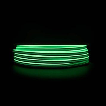 Світлодіодний неон 220V зелений SMD2835 120 LED/м 6&times;12 мм IP68 28836 фото