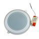 Врезной точечный светодиодный светильник Glass Rim 18W 220V круг 6500К холодный свет 20026 фото 4