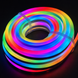 Неоновая RGB лента 5в USB с пультом 5Вт/м 30 д.м. 39x39 IP65 герметичная, бобина 10м 25292 фото 3