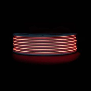 Led неон 220В червоний 6&times;12 мм 10Вт/м 120д.м. IP68 гнучкий 28837 фото