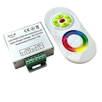 Контроллеры RGB Радио 18А (белый сенсорный пульт) 20157 фото