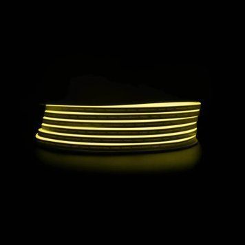 Неонова гнучка стрічка led 220V лимонно-жовта 6&times;12 мм 120 LED/м IP68 28839 фото