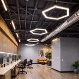 Светильник Hexagon led 45Вт 6500K для офиса и магазина на алюминиевой подложке st-10551 фото