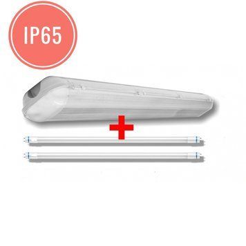 ЛПП 2х58W светильник IP65 с LED лампами ( 2x20W 6500K ) Т8 G13 ,1,5м st-03657 фото