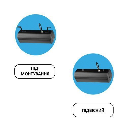 Світильник промисловий 150W світлодіодний в герметичному алюмінієвому корпусі IP65 (758мм) холодний білий 6400К 25268 фото