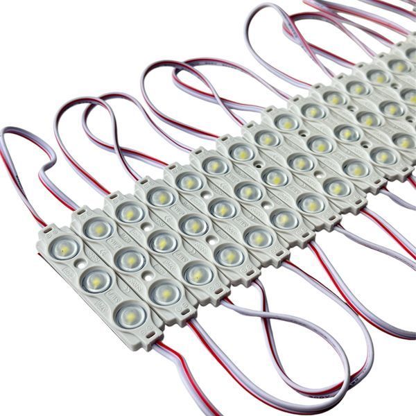 Led модуль 3 диода SMD 2835 с линзой, 82Lm 0,72Вт IP65 7000К PREMIUM (кратно 10 шт) (цена 1шт) 23124 фото