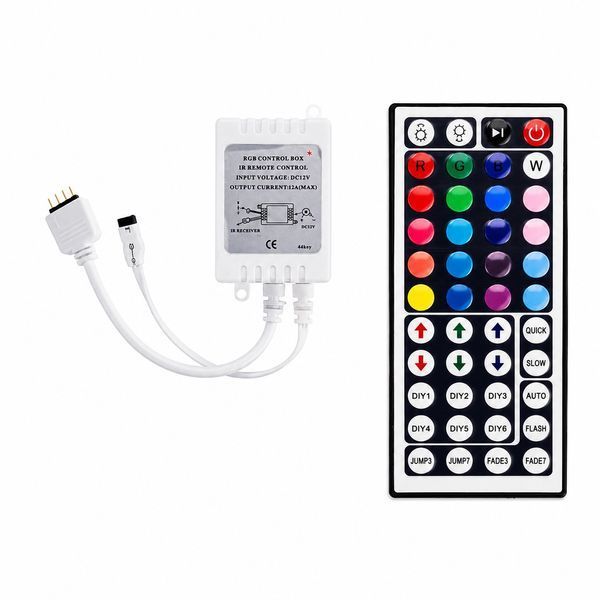 Контроллер для RGB led ленты 12V 12A 144W с IR пультом 44 кнопки 28866 фото