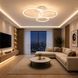 Led люстра с пультом 84Вт белая регулировка света, димер 28686 фото 1