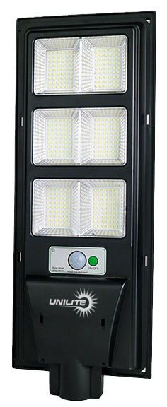 Уличный светильник с датчиком движения на солнечных батареях UNILITE 90W 4050Lm 6500K IP66 24111 фото
