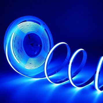 COB стрічка led 24V 10Вт 320 LED/м синій колір 1000Lm 120&deg;, бобіна 5м (ціна 1м) 29196 фото