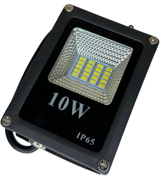 Лед прожектор 10W 600 Lm 6500К IP65 чорний 24383 фото