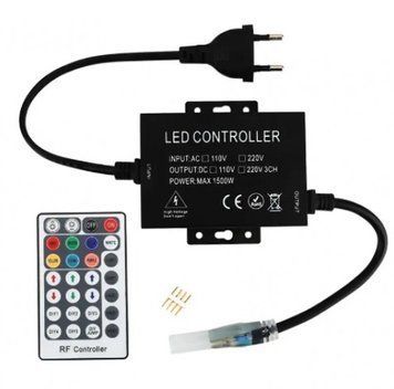 Контролер для RGB неону 220В 10х20мм (1500W; RF; 28K) 25274 фото