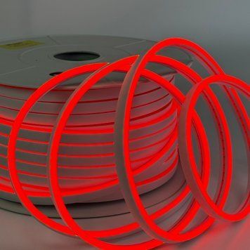 Красный неон 12В гибкий светодиодный 6*12мм 8Вт/м IP65 LED STORY (цена 1м) рез 1см 27768 фото