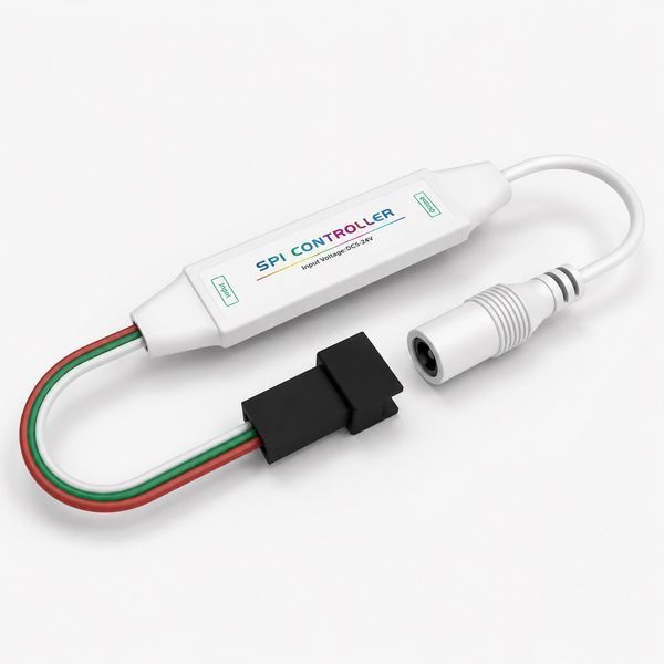 Смарт контроллер с пультом Single color для адресной LED ленты бегущая волна (радио, 12 кнопок, макс: 2048px) 23866 фото