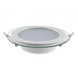 Светильник встраиваемый светодиодный 12W круг 4000К Glass Rim 21121 фото 2