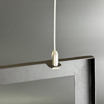 Рамка для підвісного монтажу led панелі 1200х600мм сталь чорна 26605 фото