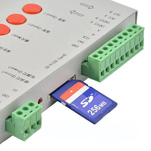 Контролер SPI smart програмований RGB, RGBW K-1000S + SD. WS2811, WS2812b, WS2813, WS2815, DMX512 21983 фото