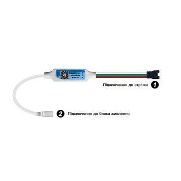 Bluetooth контроллер SP621E 5-24V 600 пкс RGB/W (WS2811, WS2812B, SK6812, TM1903, TM1804) 24815 фото
