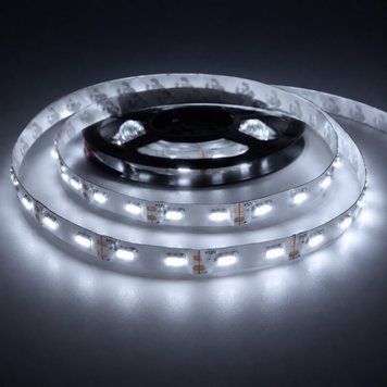 Лента бокового свечения 12В led SMD335 120д.м. 9.6 Вт/м IP33 8мм 6500К белый холодный (цена 1 м) 25586 фото