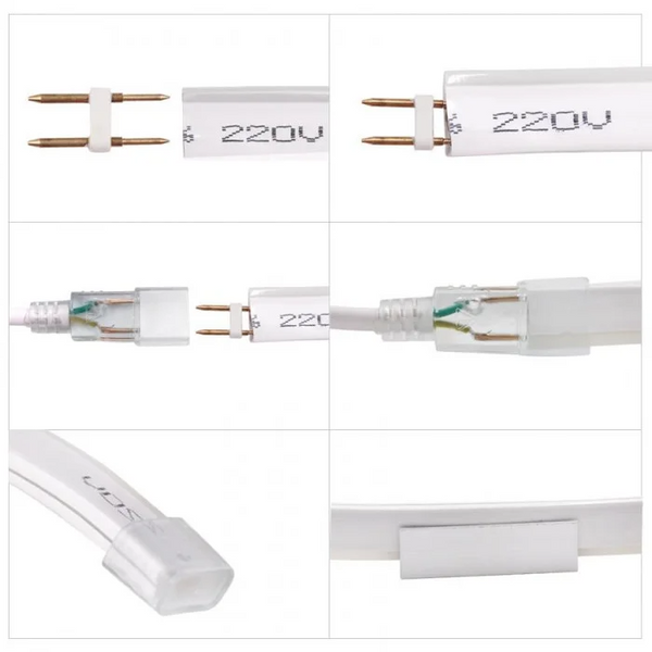 Неоновая лента AVT 2835 120 д.м. (IP65) 220В 8x16мм зеленый (цена 1 м) (53) 22877 фото